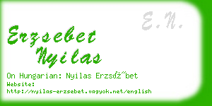 erzsebet nyilas business card